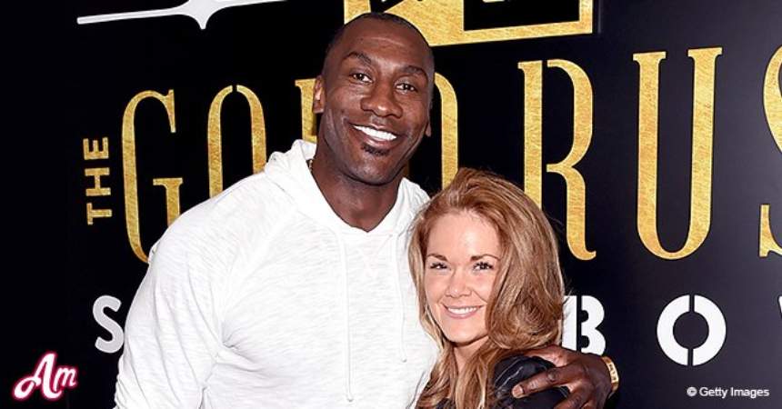 Shannon Sharpe with his former fiance, Katy Kellner.